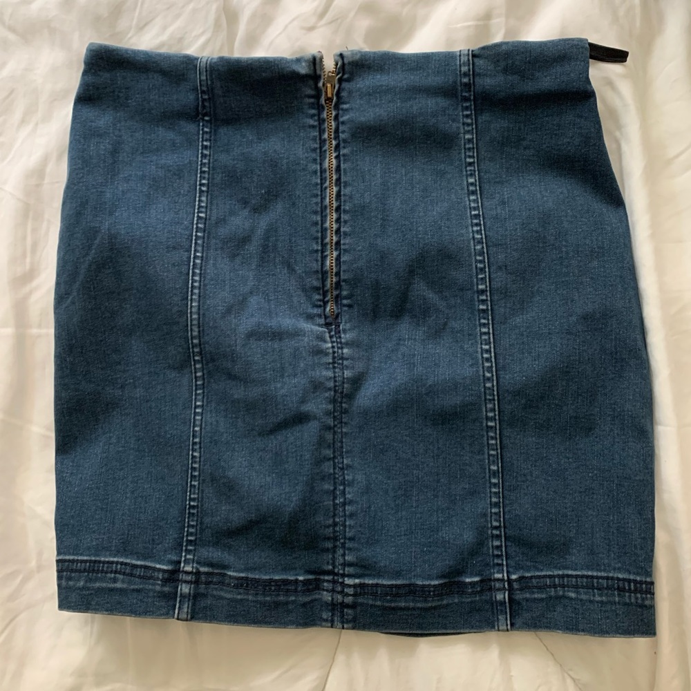 Free people jean skirt